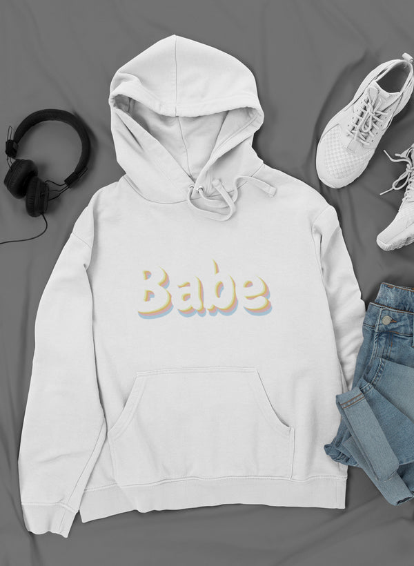 Babe Hoodie shopmerchmallow Virgin Teez - Black Hoodie