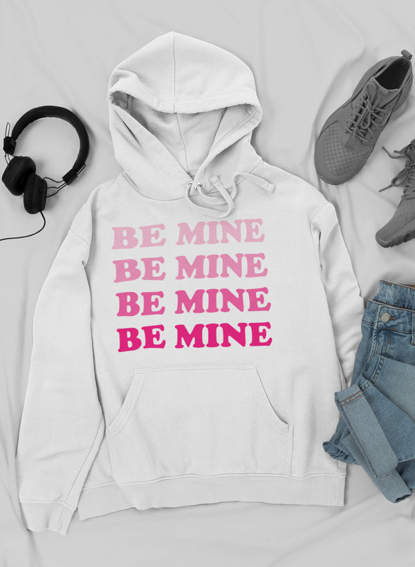 Be Mine Hoodie shopmerchmallow Virgin Teez - Black Hoodie