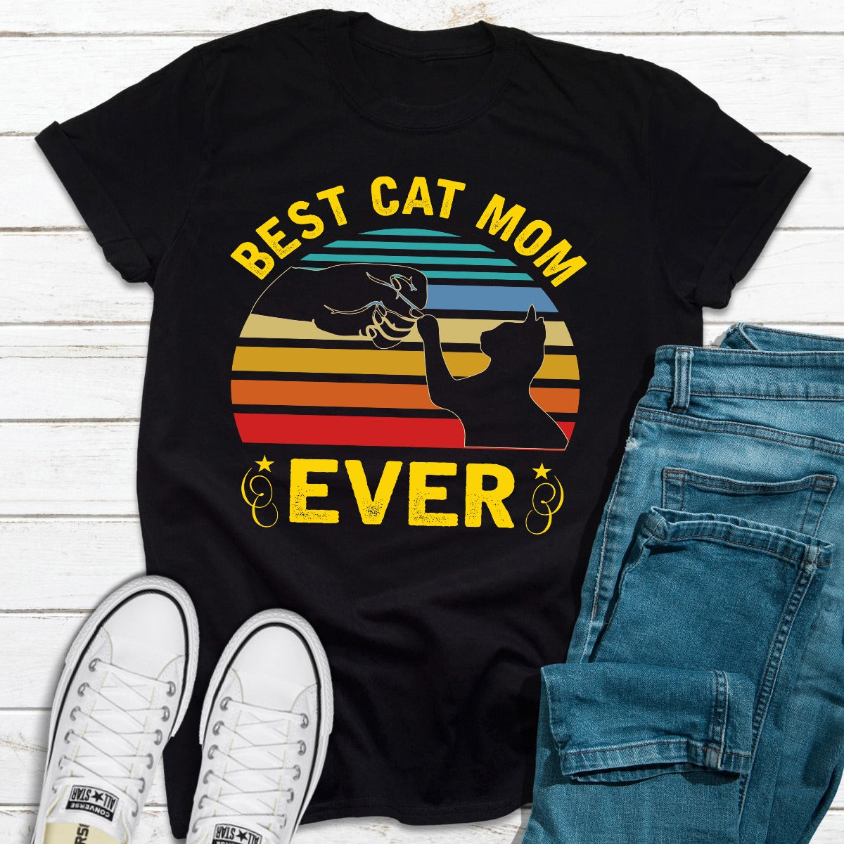Best Cat Mom Ever T-Shirt shopmerchmallow Best Cat Mom Ever T-Shirt