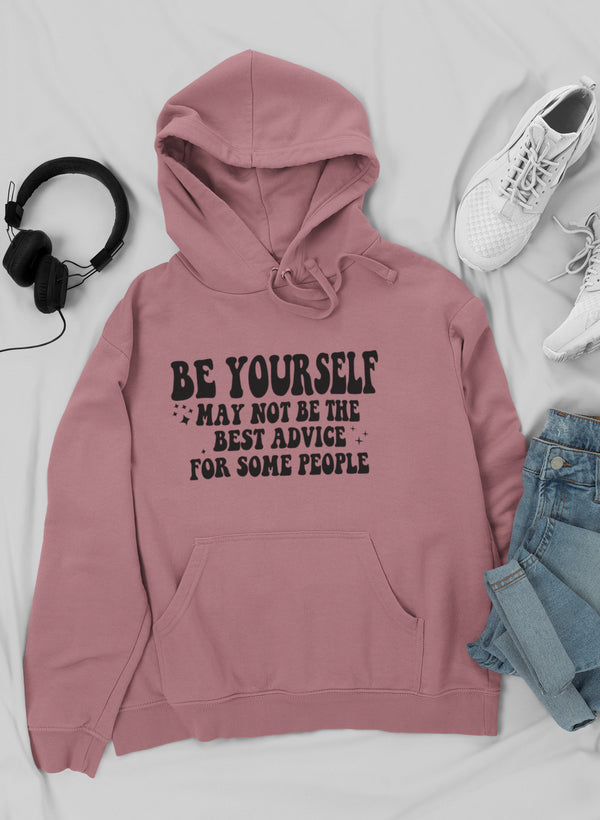 Be Yoursel Hoodie shopmerchmallow Virgin Teez - Black Hoodie