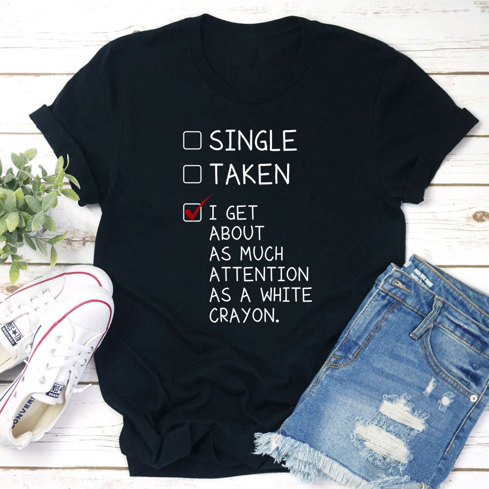 White Crayon T-Shirt shopmerchmallow White Crayon T-Shirt