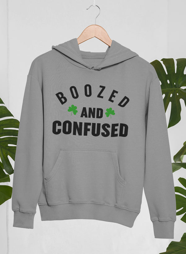 Boozed & Confused Hoodie shopmerchmallow Virgin Teez - Black Hoodie