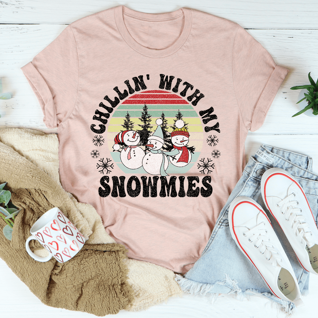Chillin' With My Snowmies T-Shirt shopmerchmallow Chillin' With My Snowmies T-Shirt