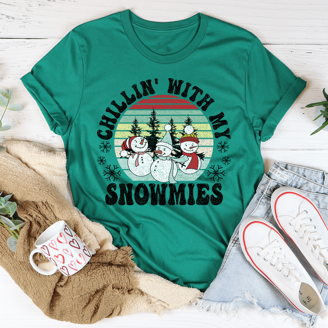 Chillin' With My Snowmies T-Shirt shopmerchmallow Chillin' With My Snowmies T-Shirt