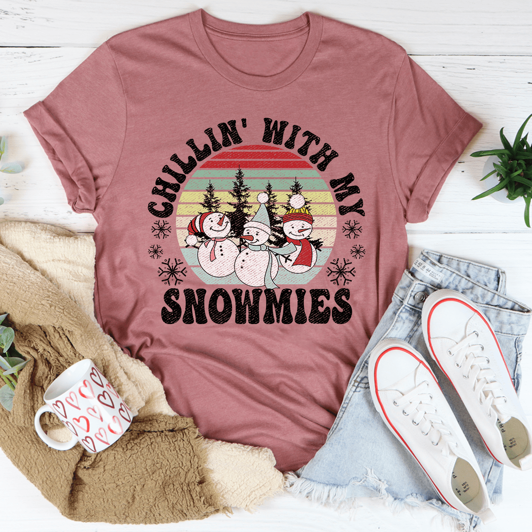 Chillin' With My Snowmies T-Shirt shopmerchmallow Chillin' With My Snowmies T-Shirt