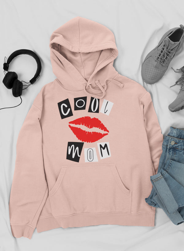 Cool Mom Lips Hoodie shopmerchmallow Virgin Teez - Black Hoodie