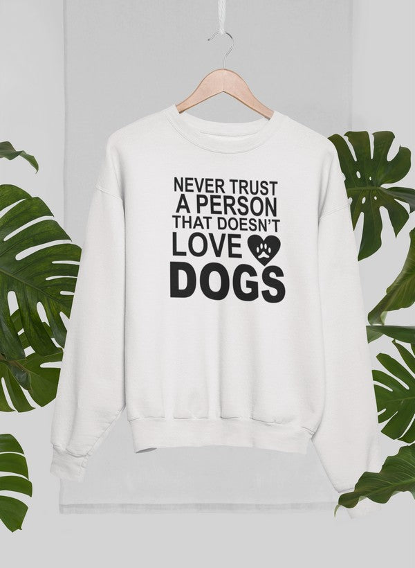 Never Trust A Person That... Sweat Shirt shopmerchmallow Virgin Teez - Black Hoodie