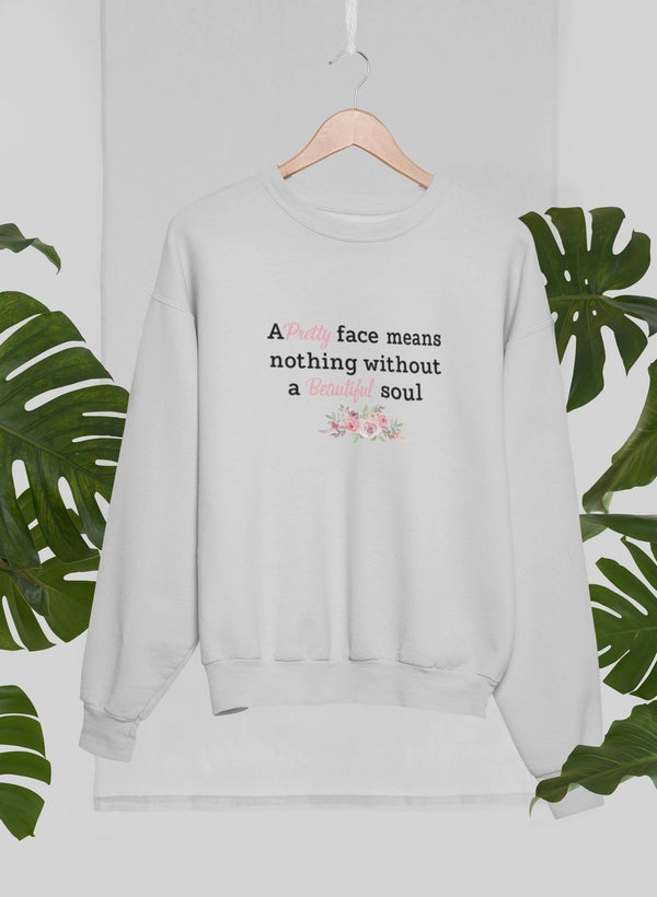 Pretty Face Sweat Shirt shopmerchmallow Virgin Teez - Black Hoodie