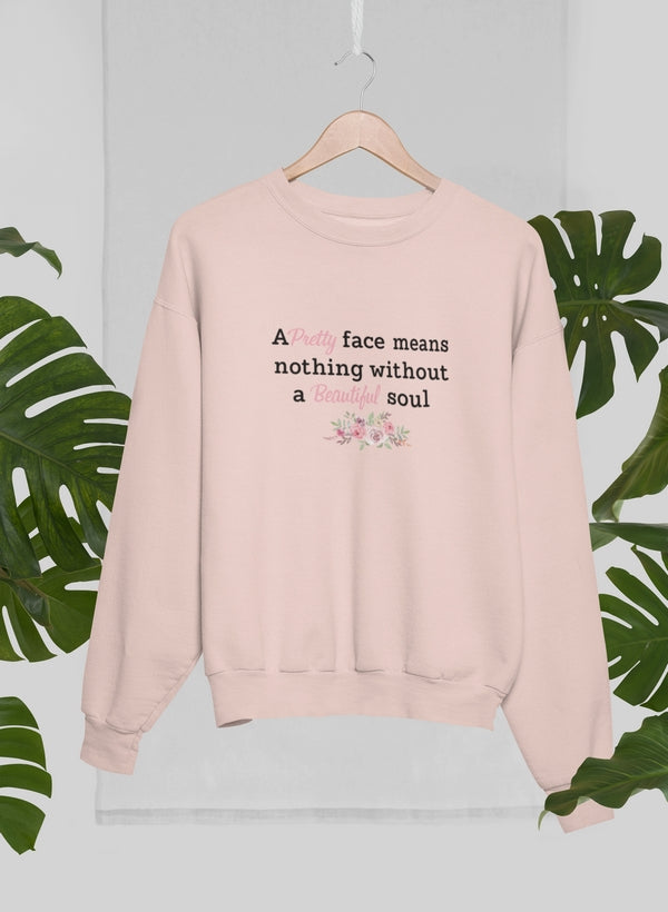 Pretty Face Sweat Shirt shopmerchmallow Virgin Teez - Black Hoodie