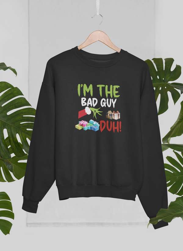 I'm The Bad Guy Sweat Shirt shopmerchmallow Virgin Teez - Black Hoodie