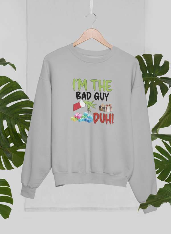 I'm The Bad Guy Sweat Shirt shopmerchmallow Virgin Teez - Black Hoodie