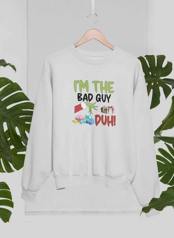 I'm The Bad Guy Sweat Shirt shopmerchmallow Virgin Teez - Black Hoodie