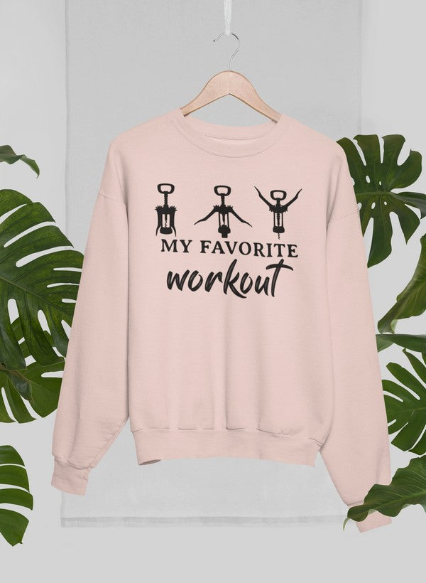 My Favorite Workout Sweat Shirt shopmerchmallow Virgin Teez - Black Hoodie