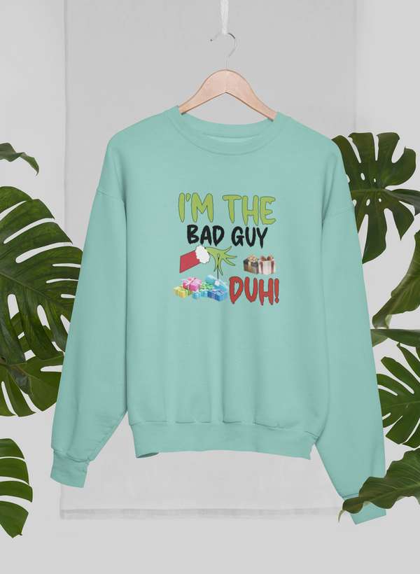 I'm The Bad Guy Sweat Shirt shopmerchmallow Virgin Teez - Black Hoodie
