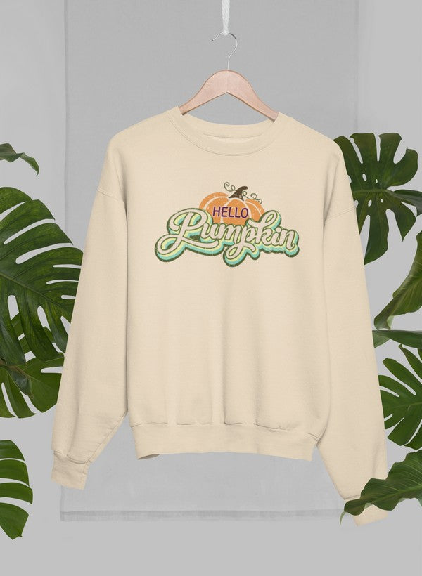 Hello Pumpkin Sweat Shirt shopmerchmallow Virgin Teez - Black Hoodie