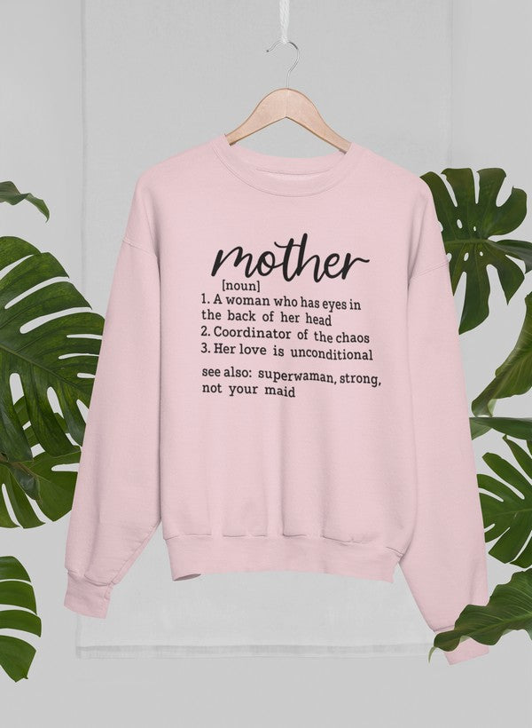 Mother Noun Sweat Shirt shopmerchmallow Virgin Teez - Black Hoodie