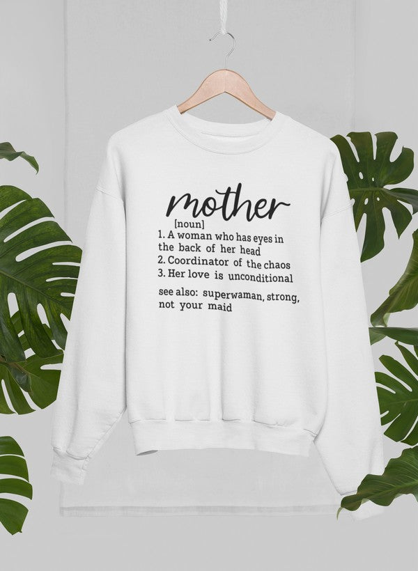 Mother Noun Sweat Shirt shopmerchmallow Virgin Teez - Black Hoodie