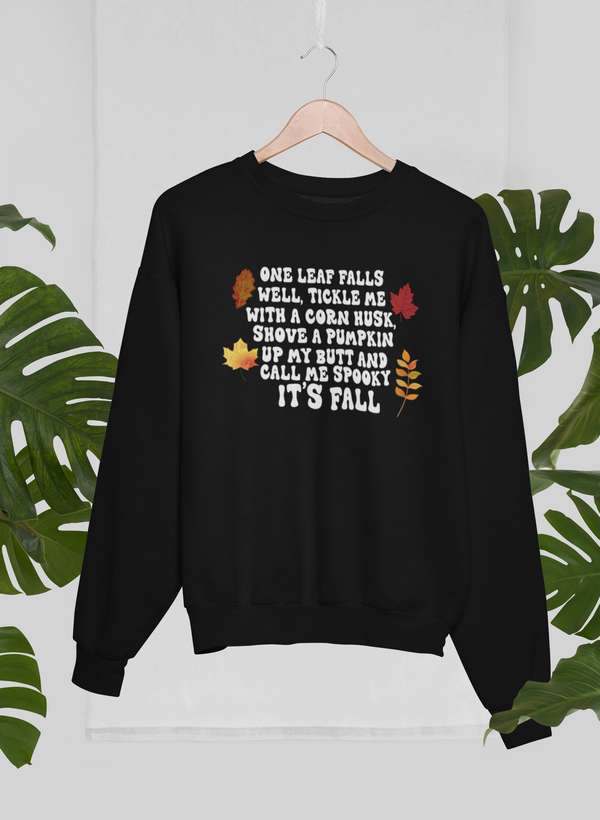 it's fall Sweat Shirt shopmerchmallow Virgin Teez - Black Hoodie