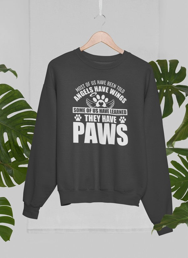 Most Of Us Have Been Told Angels Have Wings Sweat Shirt shopmerchmallow Virgin Teez - Black Hoodie