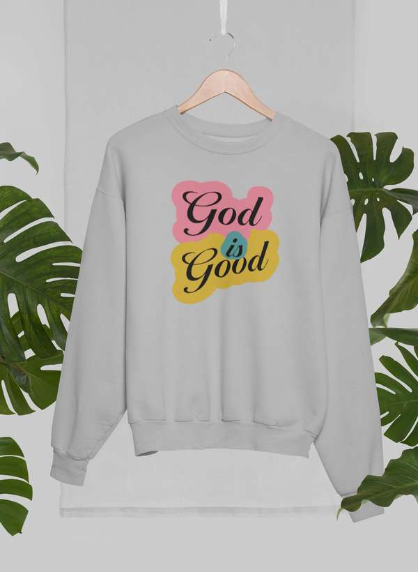 God Is Good New Sweat Shirt shopmerchmallow Virgin Teez - Black Hoodie