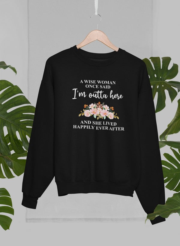 A Wise Woman Sweat Shirt shopmerchmallow Virgin Teez - Black Hoodie
