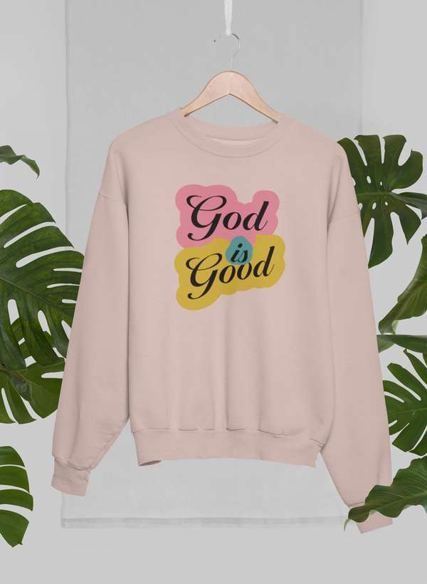 God Is Good New Sweat Shirt shopmerchmallow Virgin Teez - Black Hoodie
