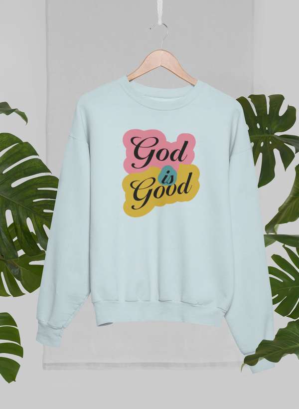 God Is Good New Sweat Shirt shopmerchmallow Virgin Teez - Black Hoodie