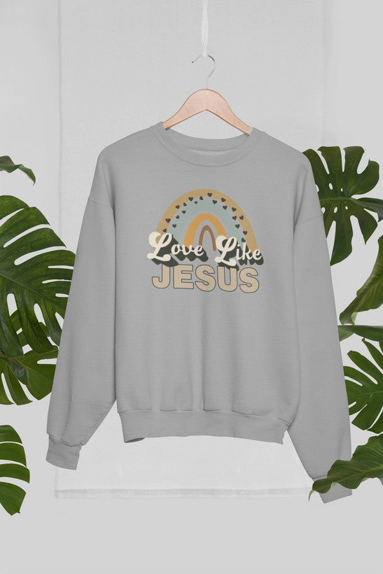 Love Like Jesus Sweat Shirt shopmerchmallow Virgin Teez - Black Hoodie