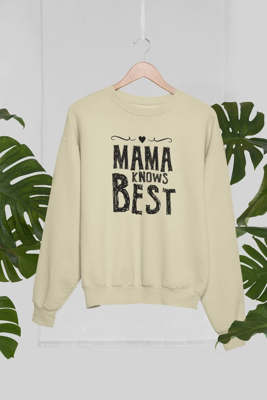 Mama Knows Best Sweat Shirt shopmerchmallow Virgin Teez - Black Hoodie