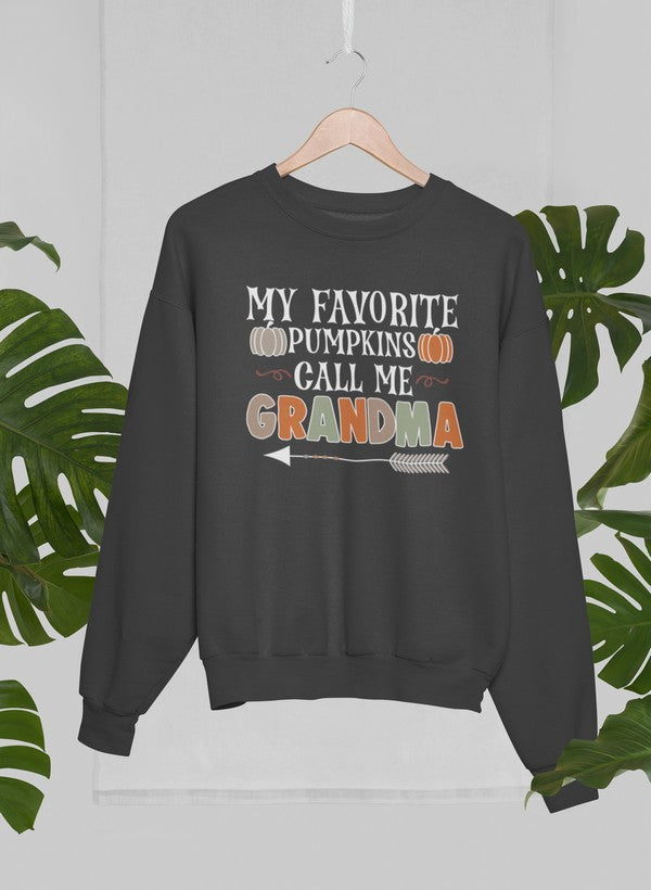My Favorite Pumpkins Call Me Grandma Sweat Shirt shopmerchmallow Virgin Teez - Black Hoodie