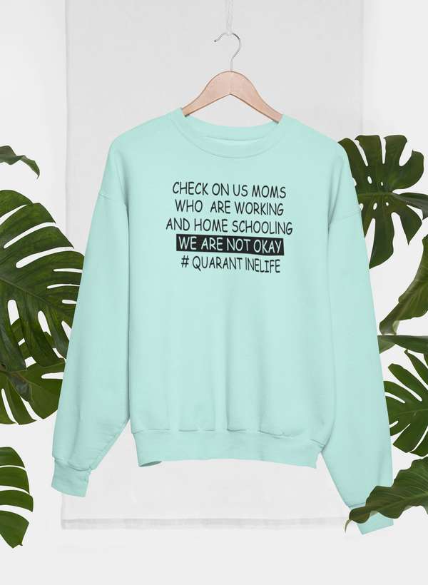 Homeschool Mama Sweat Shirt shopmerchmallow Virgin Teez - Black Hoodie