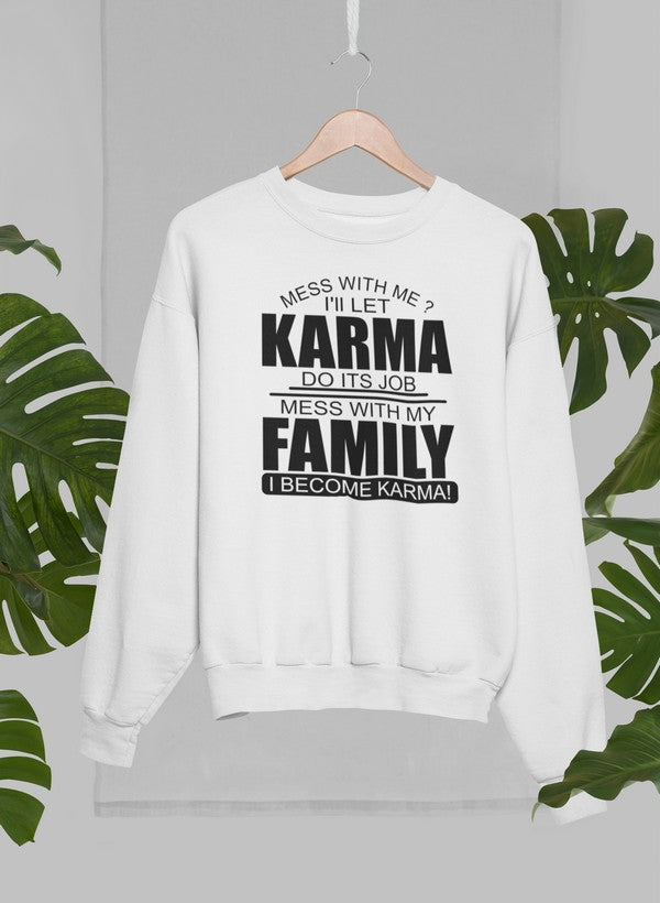 Mess With Me Sweat Shirt shopmerchmallow Virgin Teez - Black Hoodie