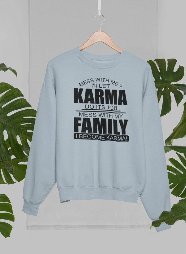 Mess With Me Sweat Shirt shopmerchmallow Virgin Teez - Black Hoodie