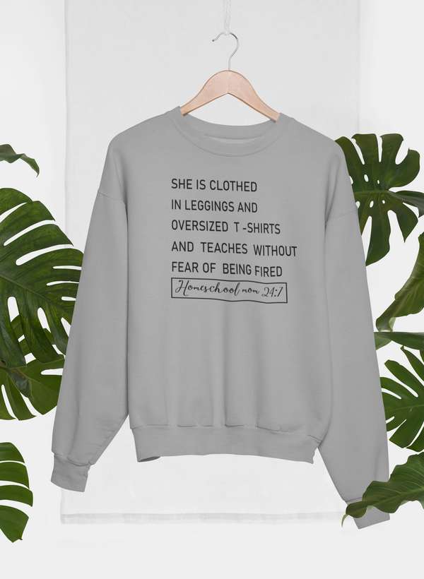 Homeschool Mom 24/7 Sweat Shirt shopmerchmallow Virgin Teez - Black Hoodie