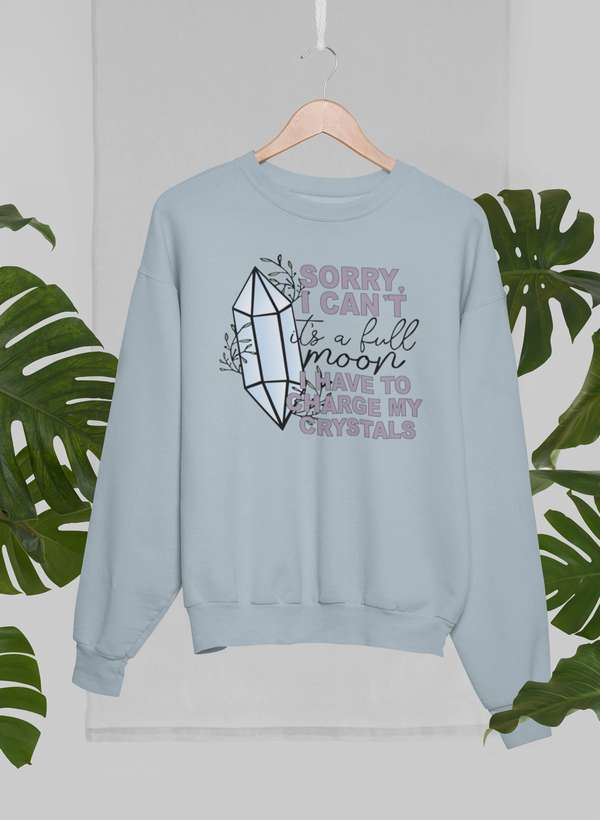 I Have To Charge My Crystals Sweat Shirt shopmerchmallow Virgin Teez - Black Hoodie