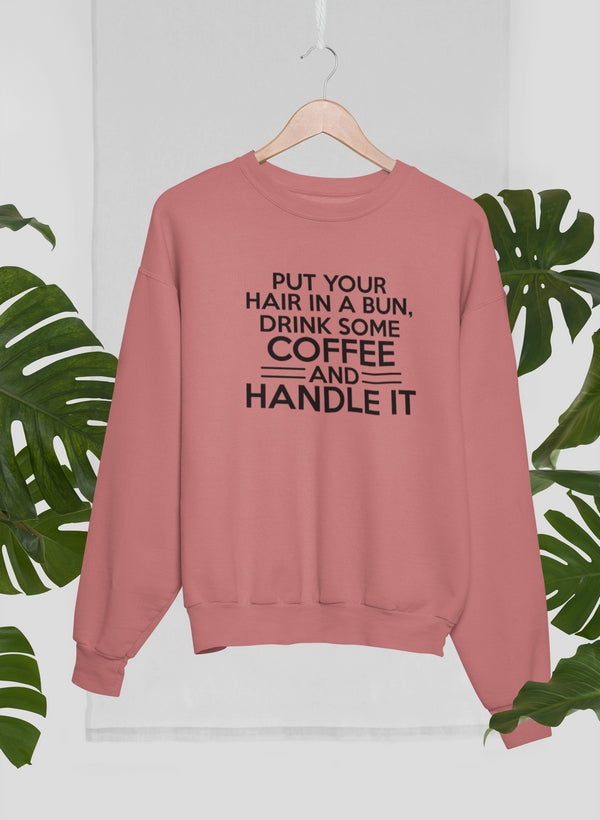 Put Your Hair In A Bun Sweat Shirt shopmerchmallow Virgin Teez - Black Hoodie