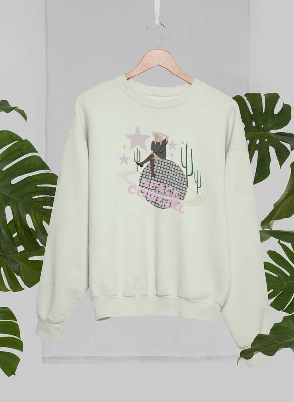 Space Cowgirl Sweat Shirt shopmerchmallow Virgin Teez - Black Hoodie