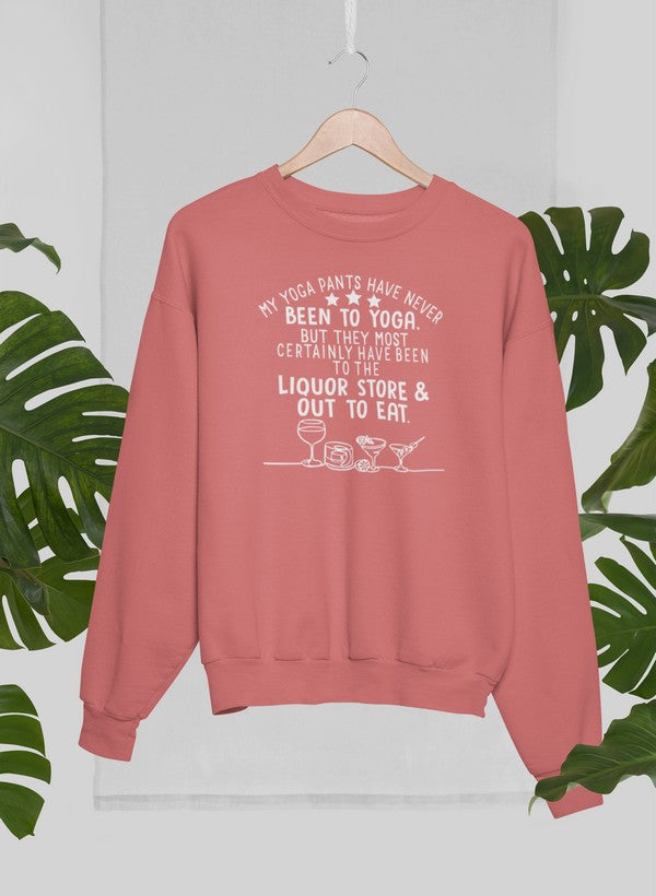 My Yoga Pants Sweat Shirt shopmerchmallow Virgin Teez - Black Hoodie