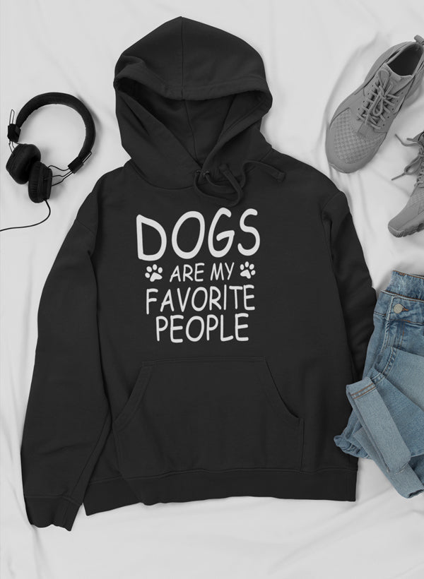 Dogs Are My Favorite People Hoodie shopmerchmallow Virgin Teez - Black Hoodie