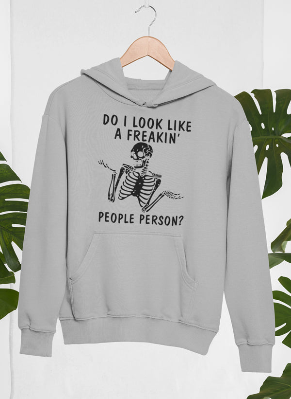 Do I Look Like A Freakin People Person Hoodie shopmerchmallow Virgin Teez - Black Hoodie
