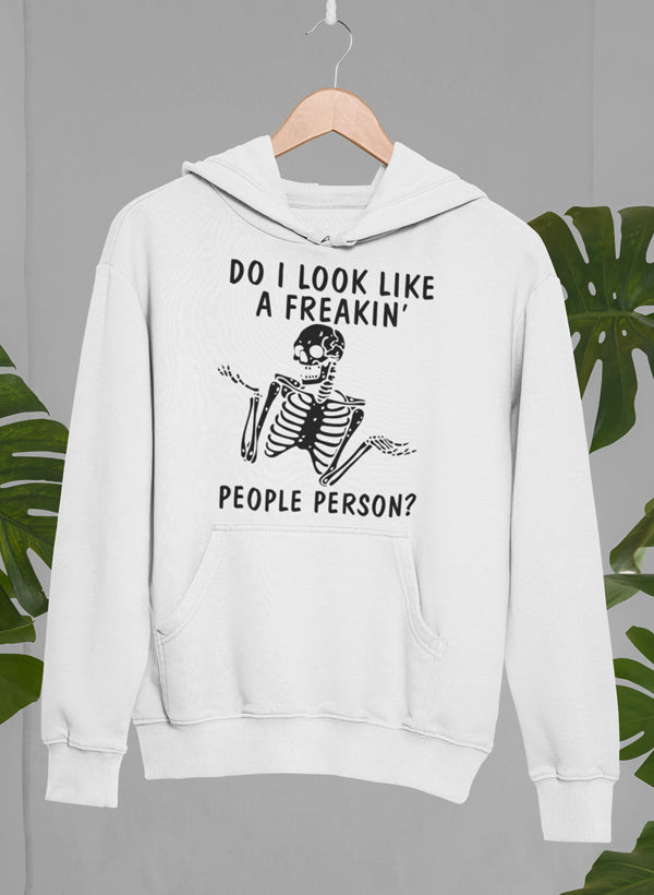 Do I Look Like A Freakin People Person Hoodie shopmerchmallow Virgin Teez - Black Hoodie