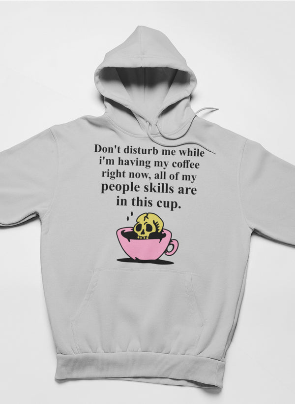 Don't Disturb Me Coffee Hoodie shopmerchmallow Virgin Teez - Black Hoodie