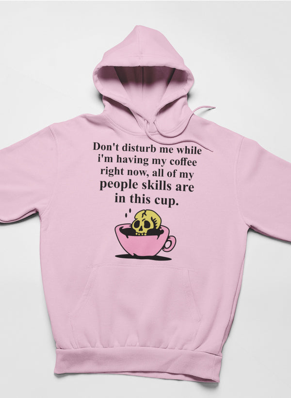Don't Disturb Me Coffee Hoodie shopmerchmallow Virgin Teez - Black Hoodie