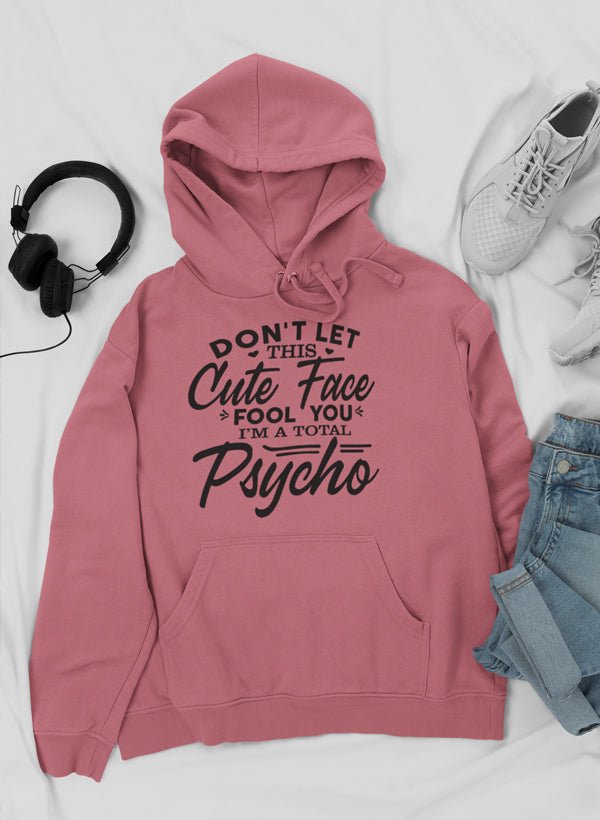 Don't Let This Cute Face Fool You Hoodie shopmerchmallow Virgin Teez - Black Hoodie