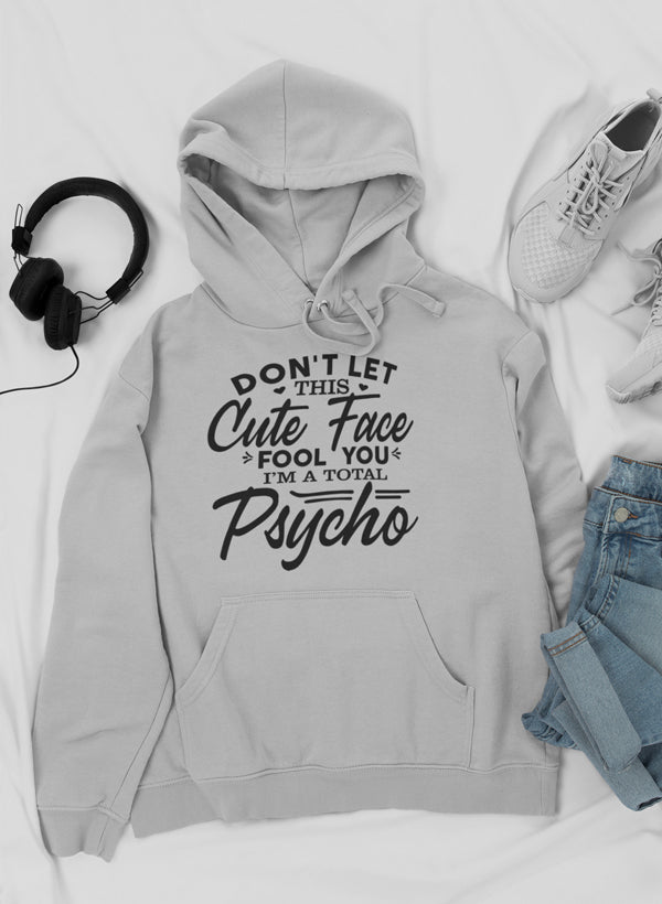 Don't Let This Cute Face Fool You Hoodie shopmerchmallow Virgin Teez - Black Hoodie