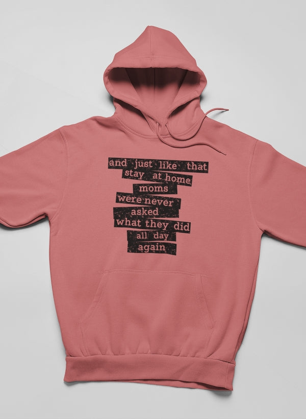 Stay At Home Mom Hoodie shopmerchmallow Virgin Teez - Black Hoodie