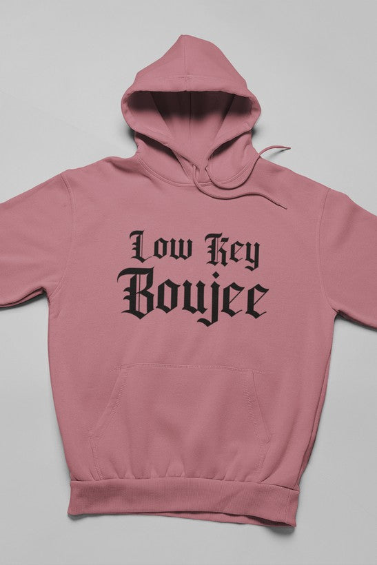 Low Key Boujee Hoodie shopmerchmallow Virgin Teez - Black Hoodie