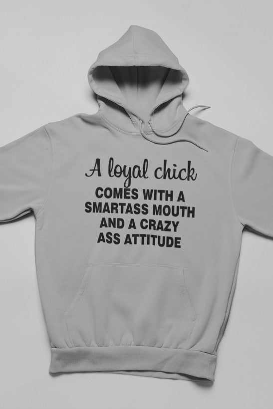 Loyal Chick Hoodie shopmerchmallow Virgin Teez - Black Hoodie