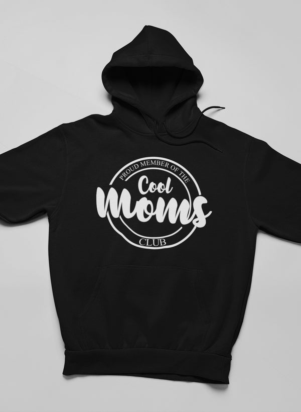 Proud Member Of The Cool Moms Club Hoodie shopmerchmallow Virgin Teez - Black Hoodie
