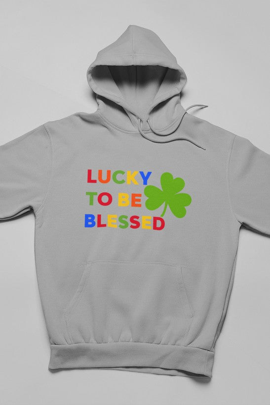 Lucky To Be Blessed Hoodie shopmerchmallow Virgin Teez - Black Hoodie